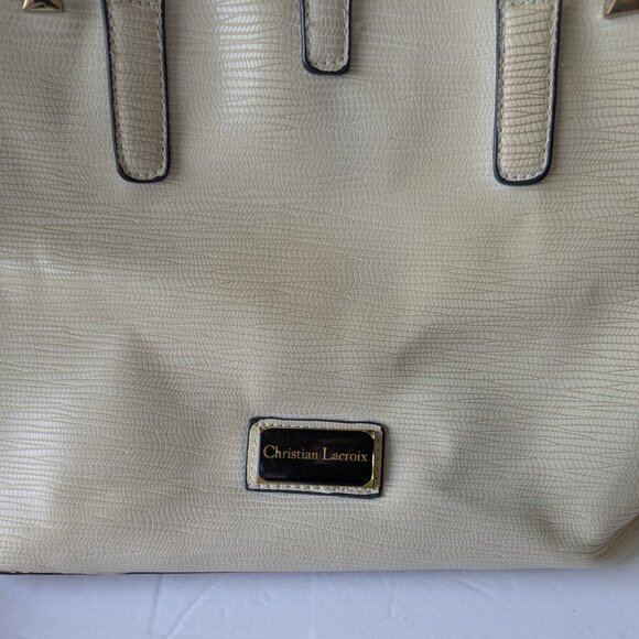 Christian Lacroix Cream Purse RN#137646 - Picture 2 of 12